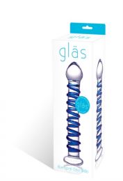 Glas's Blue Spiral Glass Toy