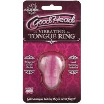 Goodhead Vibrating Tongue Ring, Pink, 1 ea