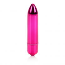 High Intensity Pink Multispeed Waterproof Bullet With Ez Push Button Activation