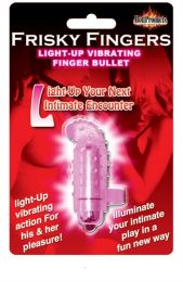 Hott Products Light Up Frisky Finger Magenta Vibrators