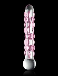 Icicles 7 Hypoallergenic Glass Wand With Non Phallic Shape And Bumpy Shaft
