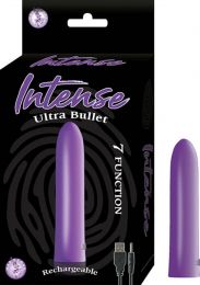Intense Power Bullet Rechargeable 7 Function Usb Cord Included Waterproof Purple
