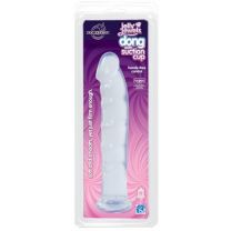 Jelly Jewels Dong With Suction Cup, 9 Inch, Diamond