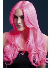 Khole Wig Neon Wave Adult Halloween Cristmas Womens Accessories Fever Pink