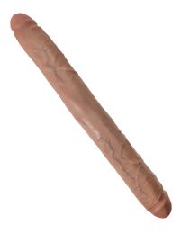 King Cock 16 inches Thick Double Dildo Tan