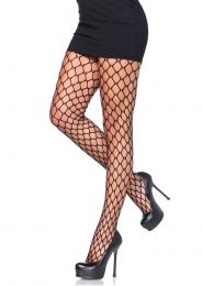 Leg Avenue Women's Scale Net Pantyhose, Black, One Size