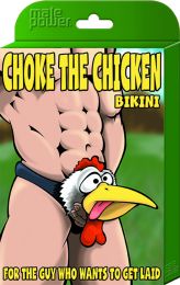 male power choke the chicken bikini one size black
