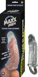Maxx Men Grande Penis Sleeve Extender in Clear
