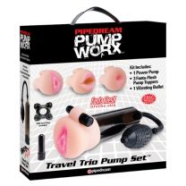 Mens Penis Pump Travel Trio Set Pipedream Enhancer Device