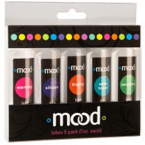 Mood Lube Lubricant Sampler Silicone Warming Sensitive Water Based Tingling 5pk