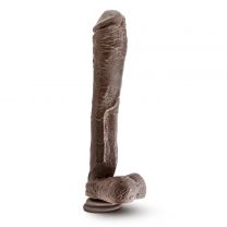 Mr Ed 13 Inches Dildo with Suction Cup Chocolate Brown