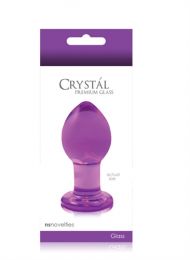 Ns Novelties Crystal Premium Glass Plug Medium Green