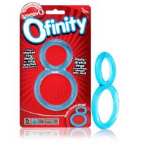 Ofinity Dual Double Silicone Cock Ring Ball Harness Penis Erection Sex Enhancer