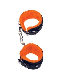Orange Is The Black Love Ankle Cuffs With Faux Fur And Sturdy Metal Buckles