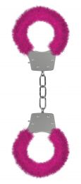 Ouch Beginner's Legcuffs Furry Metal Pink By Shots Media Bv For Pleasure