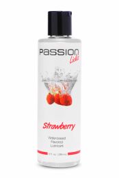 Passion Licks Water Based Personal Sex Lubricant 8 Oz Lube Strawberry Flavored