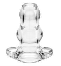 Perfect Fit Double Tunnel Plug Medium, 4.5 Inch, Clear