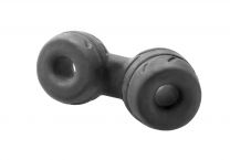 Perfect Fit Siliskin Cock Ring & Ball Stretcher Black