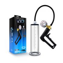 Performance - Vx7 Vacuum Penis Pump With Brass Trigger & Pressure Gauge - Clear