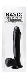 Pipedream Products Basix Rubber Works 12in Dong W/suction Black Anal Plugs