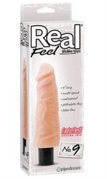 Pipedream Real Feel No. 9 Long 9 Inch Waterproof Vibe, Flesh, Multi Speed