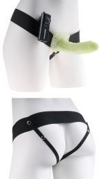 Pipedreams Vibrating Glow In The Dark Hollow Strap On