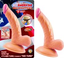 Realskin All American Mini Whoppers Curved Dong 5 Inch Natural