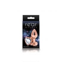 Rear Assets - Rose Gold Heart - Small - Clear