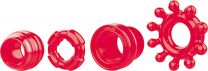 Ring The Alarm Red Cock Ring Set 4 Pack