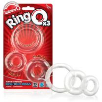 Screaming O Ring Ox3 Erection Rings, Clear