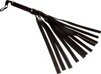 Sex & Mischief Black Faux Leather Flogger For Tickling Or Punishing Your Partner
