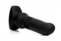 Silicone Vibrating And Thrusting Plug With Remote Control