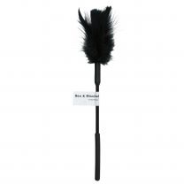 S&m Black 13" Soft Feather Tickler Fast Discreet Post Sportsheets Adult Couples