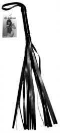 S&m Black Crystal Whip Flogger Fast Discreet Post Sportsheets Adult Couples