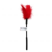 S&m Red 13" Soft Feather Tickler Fast Discreet Post Sportsheets Adult Couples