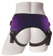 Sportsheets Strap On Lush Harness Multi Size Rubber O Rings Purple