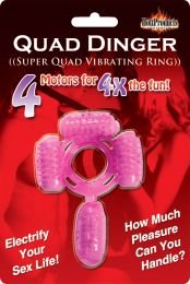 Super Quad Vibrating Penis Ring With 4 Motors, Penis Erection Enhancer