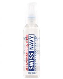 Swiss Navy Flavors Water Based Lubricant 4oz Strawberry Kiwi Slick Personal Lube