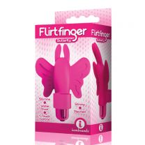 The 9's Flirt Finger Butterfly Finger Vibrator - Pink