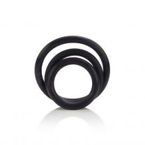 Three Pc. Black Rubber C Ring Set