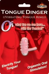 Tongue Dinger Vibrating Ring 1.25 Inch Magenta