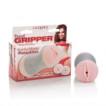 Travel Gripper Pussy And Ass Masturbator 5.5 Inch Pink