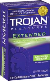 Trojan Extended Pleasure Extended Pleasure Latex Condoms with Climax Control Lub