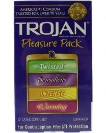 Trojan Platinum Pack Lubricated Premium Latex Condoms 12 each by Trojan