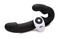 Urge Silicone Strapless Strap On With Remote Black