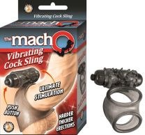 Vibrating Dual Cock Ball Ring Double Erection Enhancer Penis Support Sling Vibe