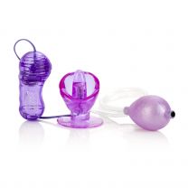 Vibrating Turbo Suction Tongue Clitoral Stimulator Vibrator Massager Purple