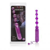 Waterproof Vibrating Pleasure Anal Beads Probe Purple