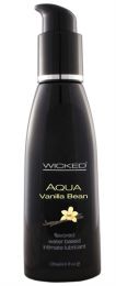 Wicked Aqua Vanilla Bean Flavored Lube 4 Fl. Oz.