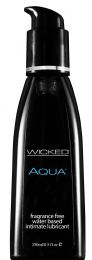 Wicked Sensual Care Collection Aqua Waterbased Lubricant 8.5 Oz Fragrance Free